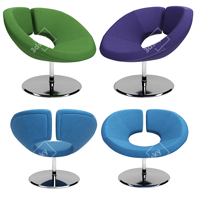 Apollo Chair: Elegant Design by Patrick Norguet 3D model image 1