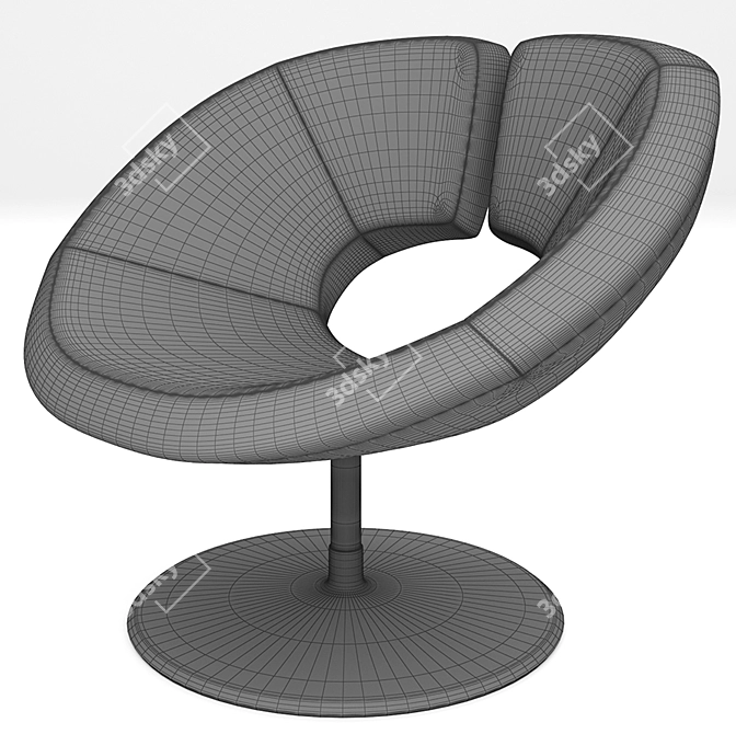 Apollo Chair: Elegant Design by Patrick Norguet 3D model image 5