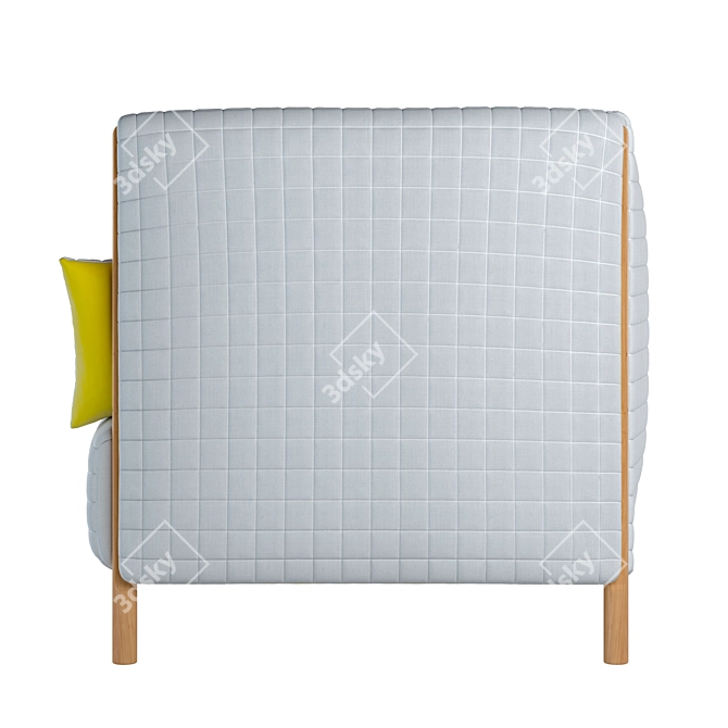 ColorForm Sofa: Stylish 2-Seat Design 3D model image 2