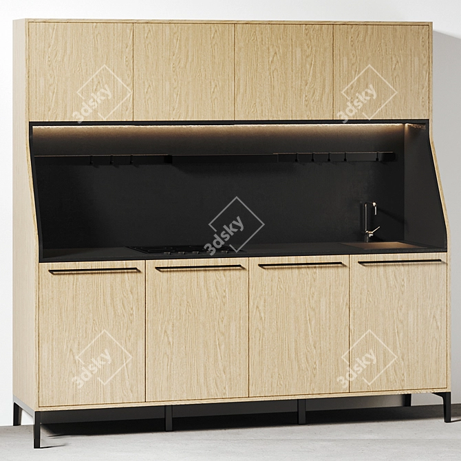 Urban Siematic 29 Kitchen Set 3D model image 1
