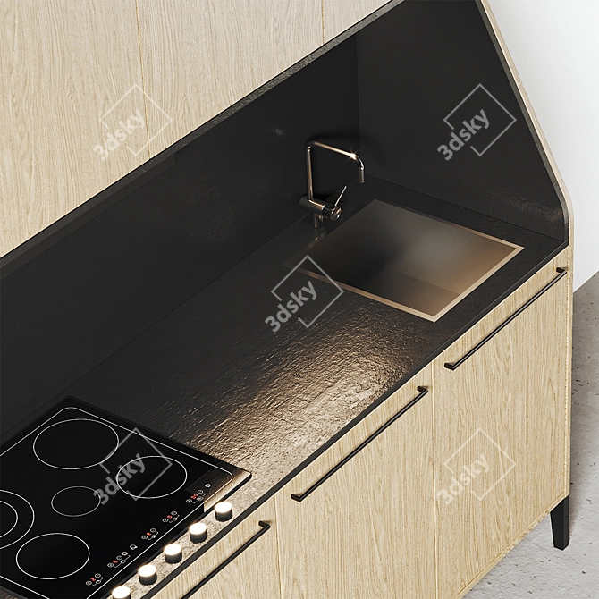 Urban Siematic 29 Kitchen Set 3D model image 3