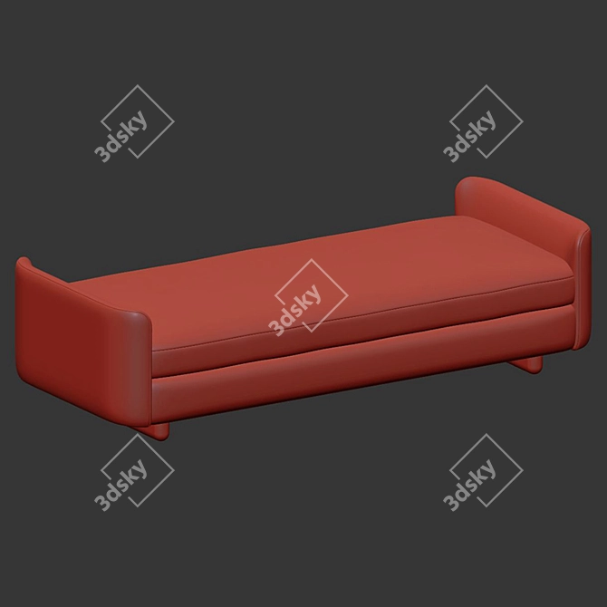 Elegant Belgard Daybed: Comfort Meet Style 3D model image 2