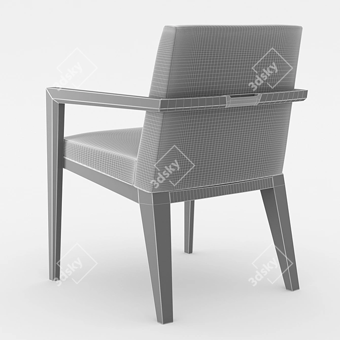 Sleek Terrah Armchair by Hellman-Chang 3D model image 7