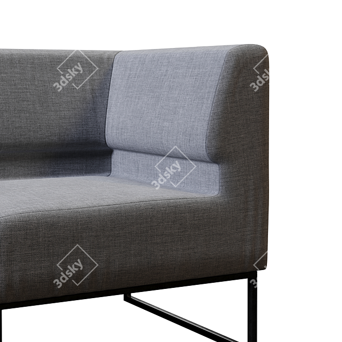 Richman Lounge Sofa: Elegant and Comfortable 3D model image 4