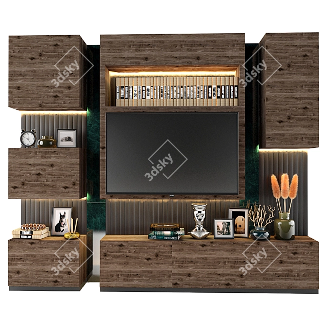 Modern TV Shelf: 3DS Max, V-Ray 3D model image 1