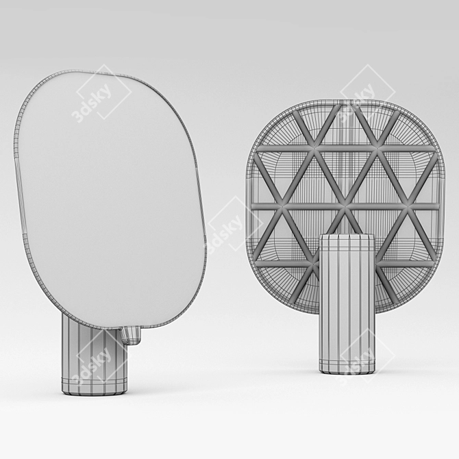 Muuto Mimic Mirror: Contemporary Reflection 3D model image 5