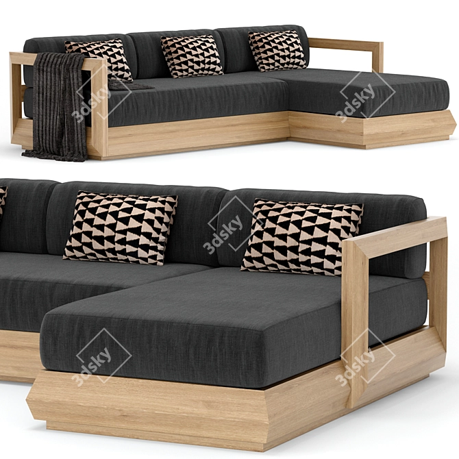 Paloma Modular Sofa Set 3D model image 1