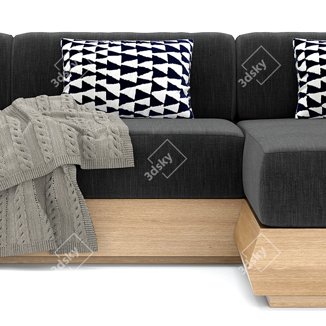 RH Outdoor Paloma: Modular Sofa 3D model image 2