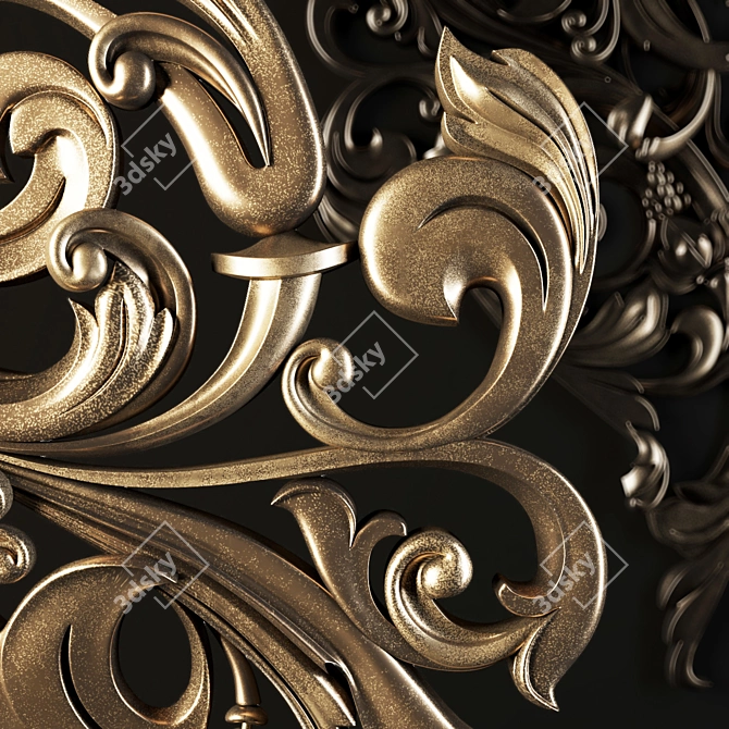 Vintage 3D Ornament 3D model image 3
