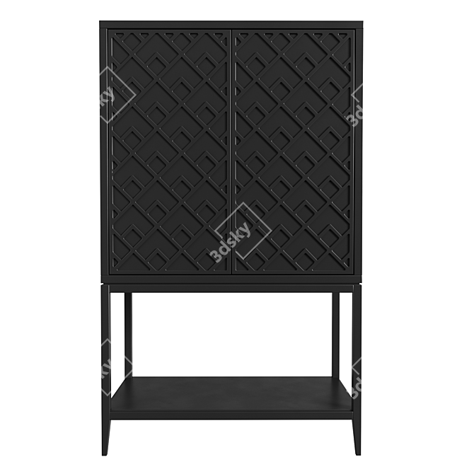 Austin Tall Chest: Classic & Stylish Storage 3D model image 2