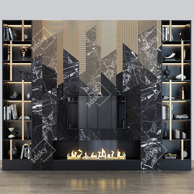 Studio 54 TV Wall: Stylish & Functional 3D model image 1