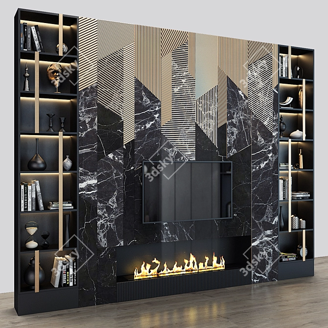 Studio 54 TV Wall: Stylish & Functional 3D model image 2