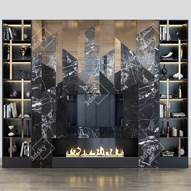 Studio 54 TV Wall: Stylish & Functional 3D model image 5