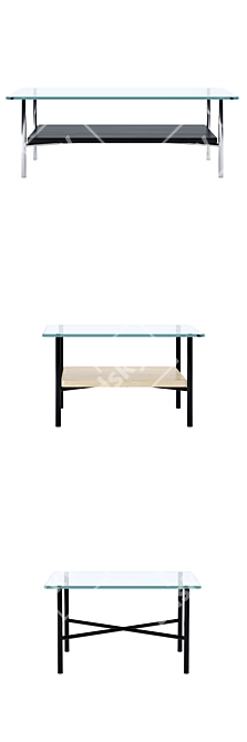 Geiger Layer Tables: Elegant Herman Miller Collection 3D model image 6