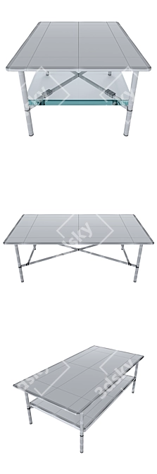 Geiger Layer Tables: Elegant Herman Miller Collection 3D model image 9