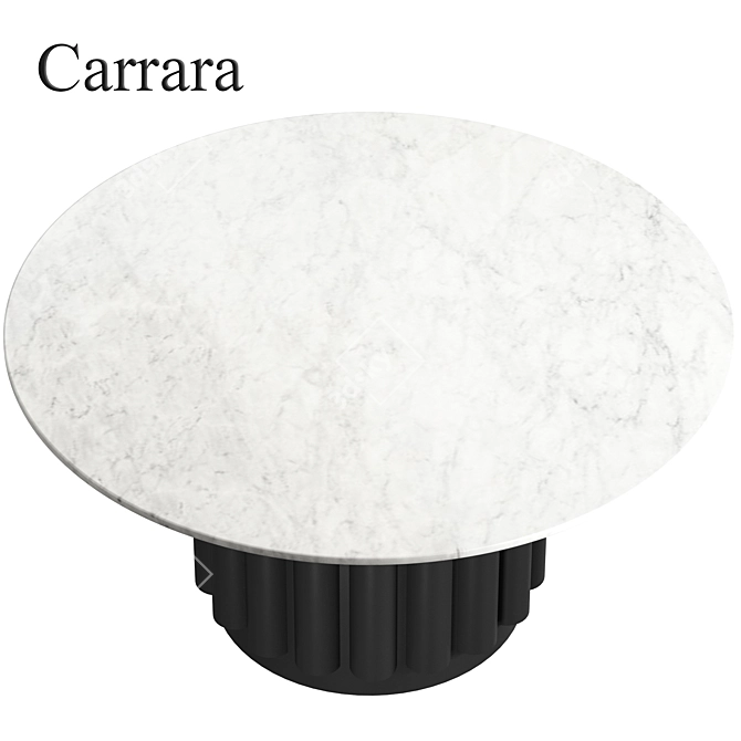 Elegant Eden Rock Dining Table 3D model image 4