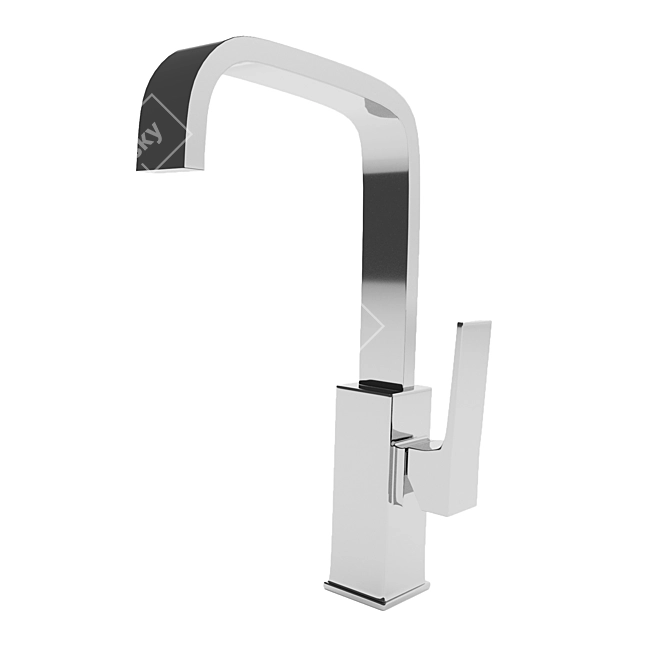 Sleek Hansgrohe Metropol Mixer 3D model image 2