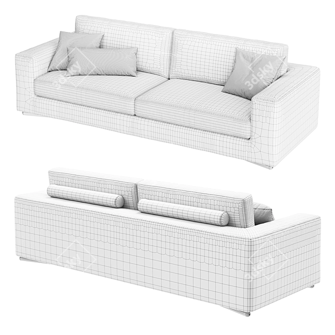 Modern Comfort: Confort Line KARMA Sofa 3D model image 5