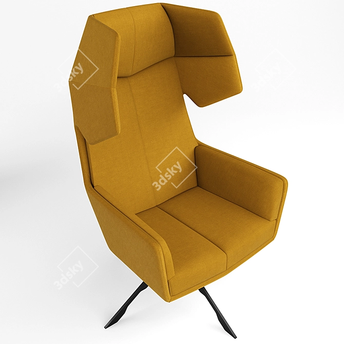 Stylish Casala Rama Armchair: Arik Levy Design 3D model image 2