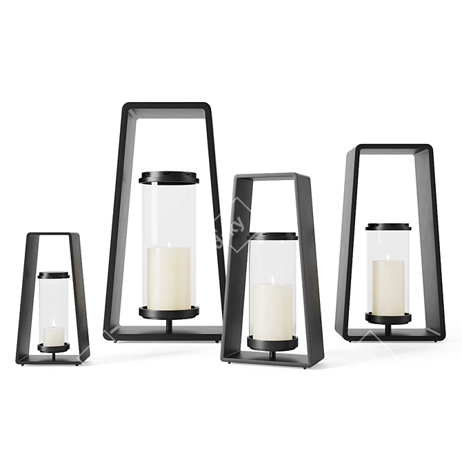 Modern Vintage Morency Lantern 3D model image 3