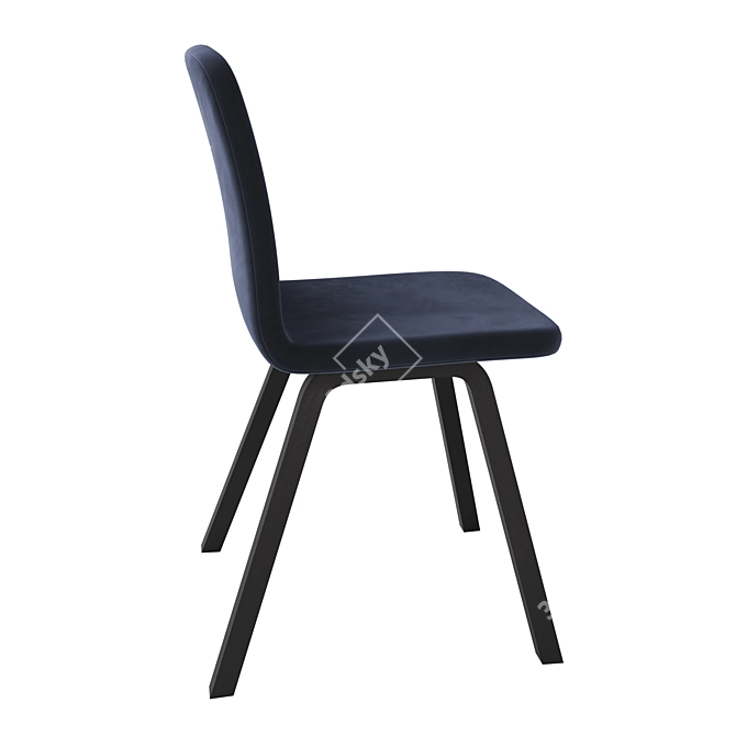 Palm Green Upholstered Dining Chair 3D model image 4