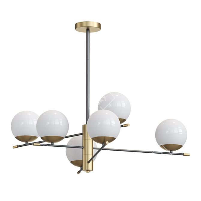 Elegant GERDY CH 6 Pendant 3D model image 2