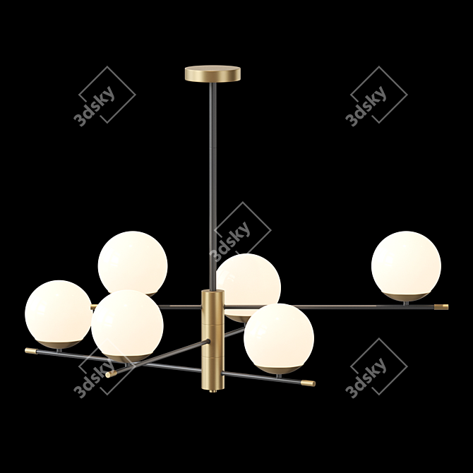 Elegant GERDY CH 6 Pendant 3D model image 3