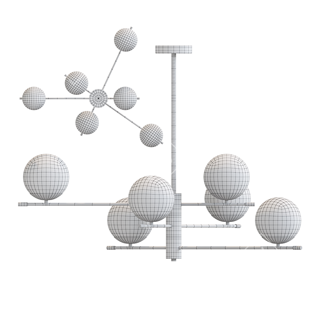 Elegant GERDY CH 6 Pendant 3D model image 4