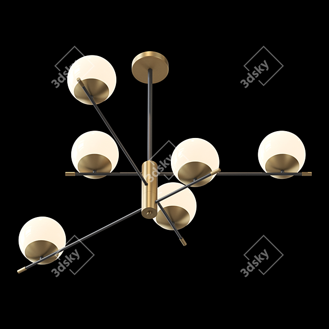 Elegant GERDY CH 6 Pendant 3D model image 5