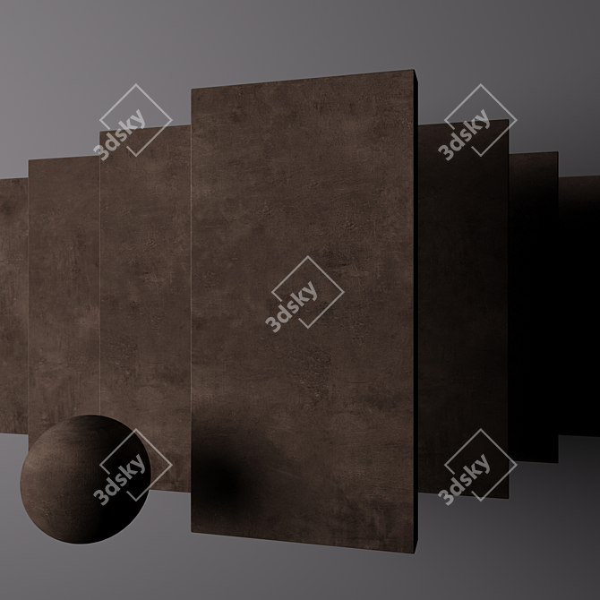 Ares Brown Concrete Set | 10 HD Textures 3D model image 4