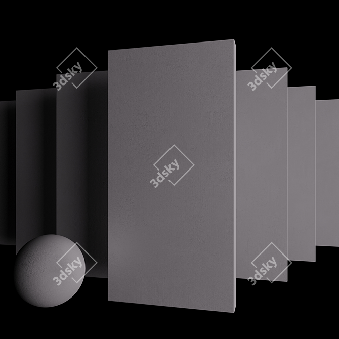 Ares Ice Concrete: Textured, High Quality Material 3D model image 3