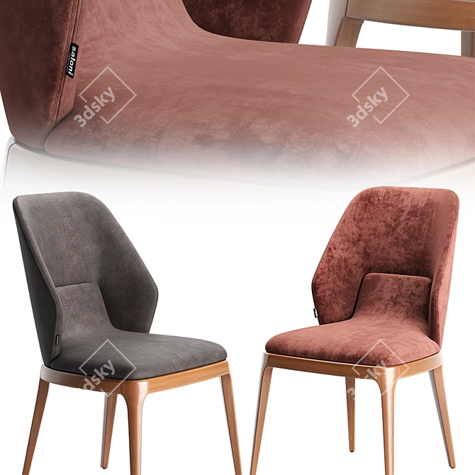 Emporio Chair: Stylish and Comfortable 3D model image 3