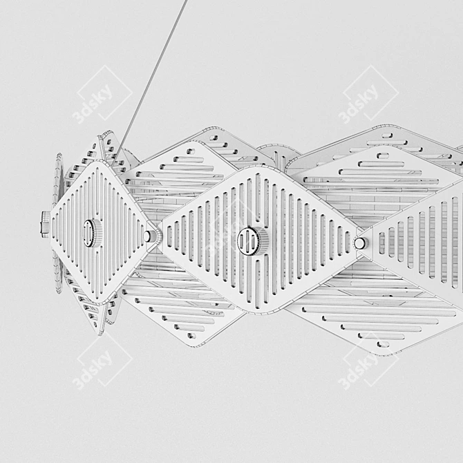 Mesmerizing Geometric Pendant Light 3D model image 4