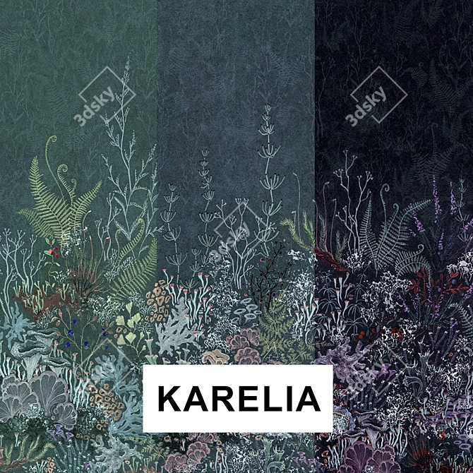 Factura Karelia Vinyl Wallpaper 3D model image 2