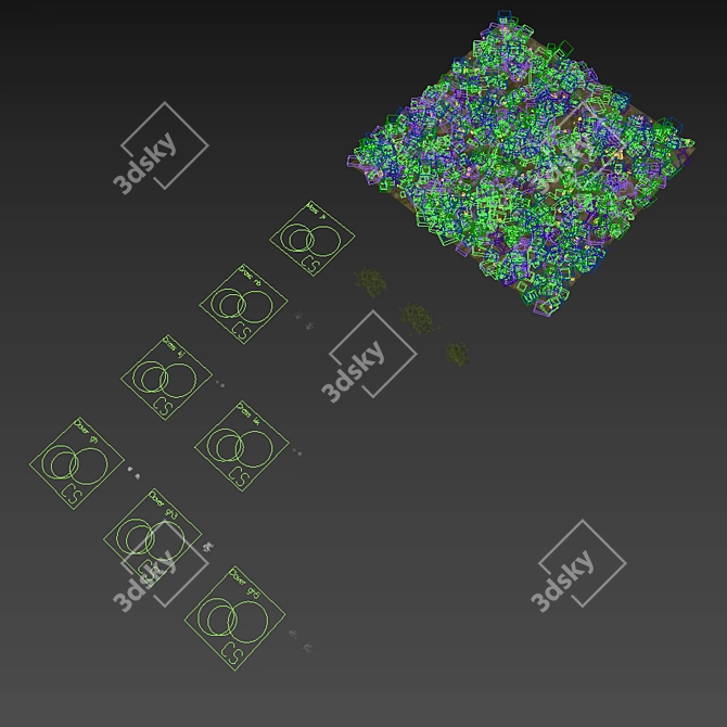 Meadow Bliss: Lush Grassland 3D model image 5