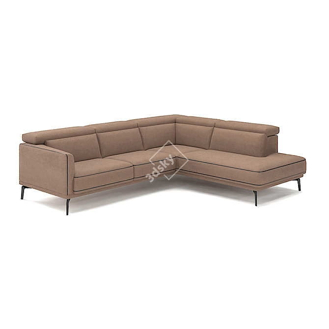 Belgian Luxe Kingston Sofa 3D model image 3