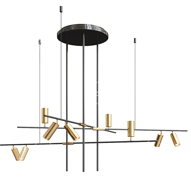 Elegant Chandelier Collection: Serge Mouille, Delightfull Ike, Cairo & Tribes 3D model image 3