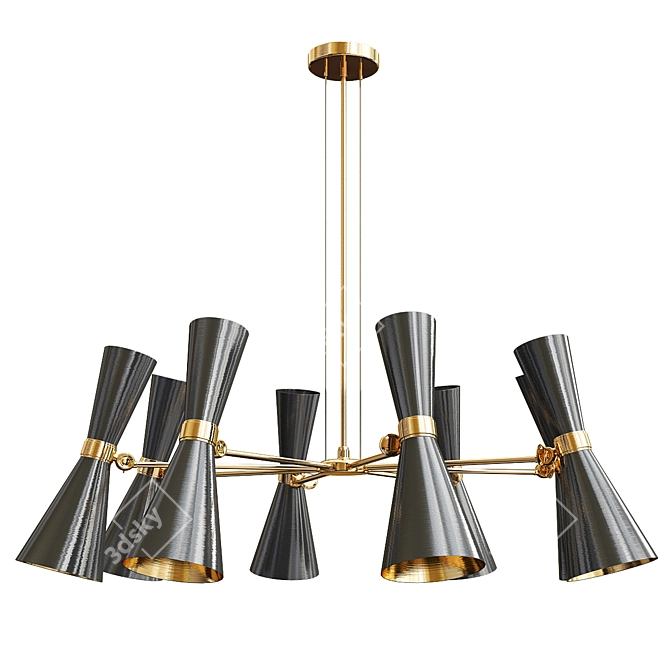 Elegant Chandelier Collection: Serge Mouille, Delightfull Ike, Cairo & Tribes 3D model image 4