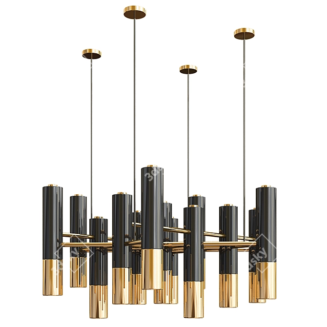 Elegant Chandelier Collection: Serge Mouille, Delightfull Ike, Cairo & Tribes 3D model image 5