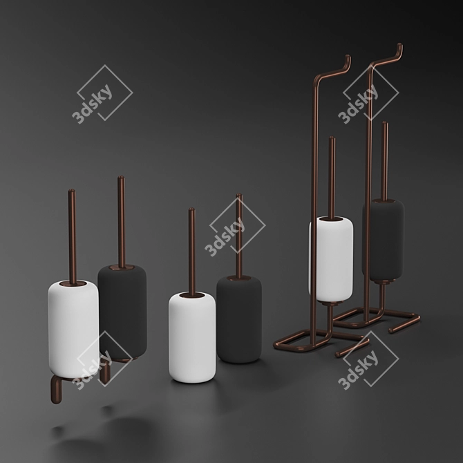 Gessi Goccia Accessories Set 3D model image 3