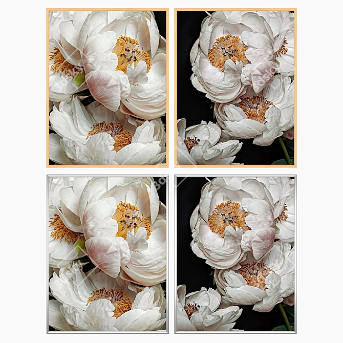 Stunning 3-Piece Wall Art Set 3D model image 3