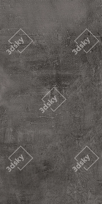  ARES BLACK: Concrete Wall Tiles Set 2 3D model image 5