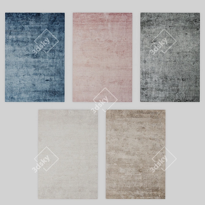 Luxury Tonal Pile Rug 3D model image 2