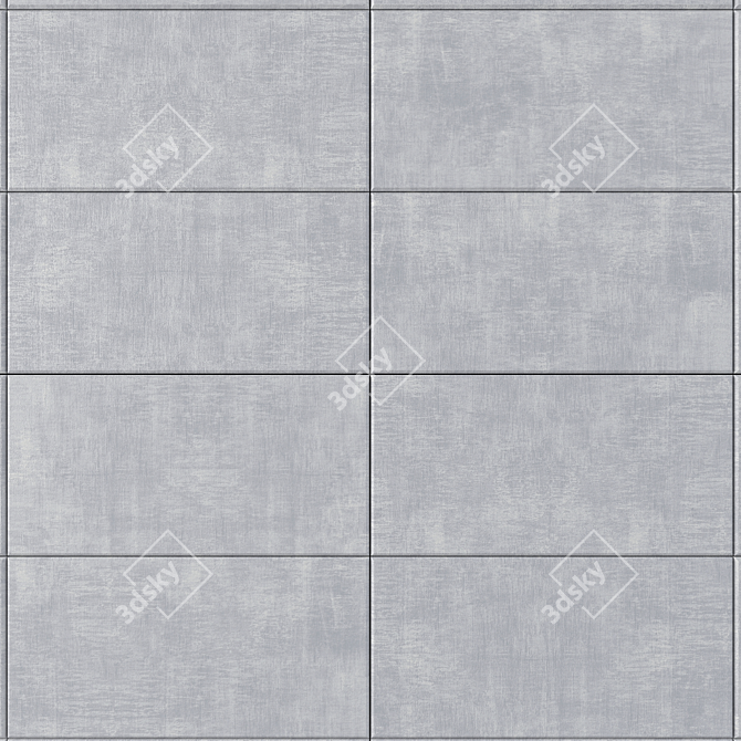 Cayenne Grigio Concrete Wall Tiles: Multi-Texture Set 3D model image 2