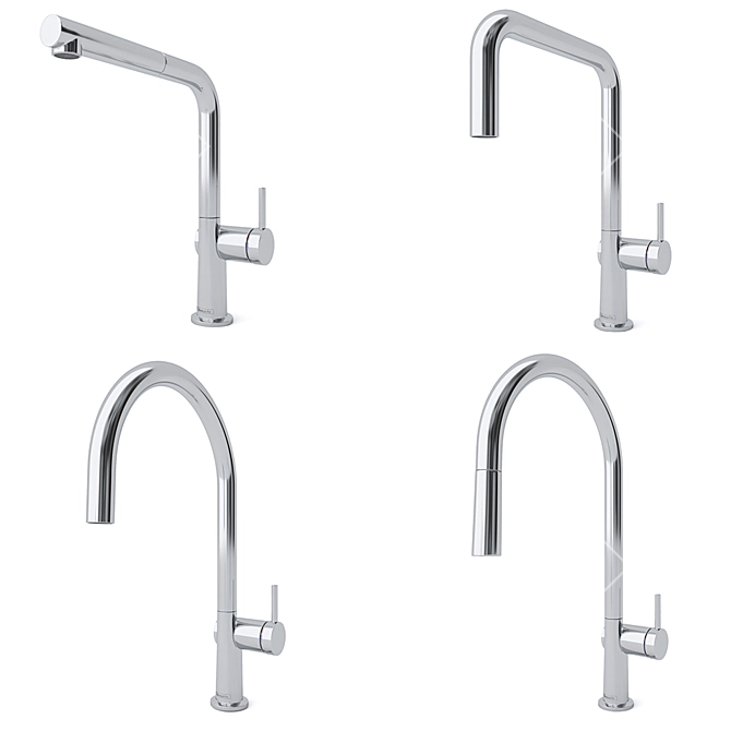 Hansgrohe Talis M54 Kitchen Faucet Collection 3D model image 2