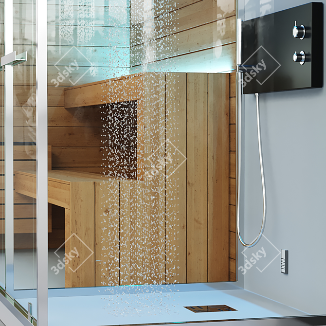 Luxury Sauna & Hammam: Embrace the Ethos of Relaxation 3D model image 2