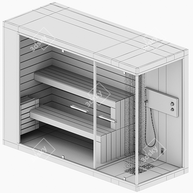 Luxury Sauna & Hammam: Embrace the Ethos of Relaxation 3D model image 3