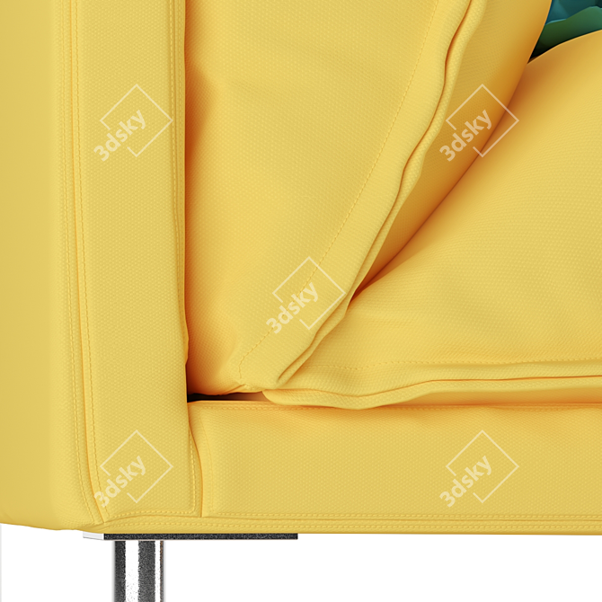 Butterfly Sofa: Danish-Japanese Comfort 3D model image 2