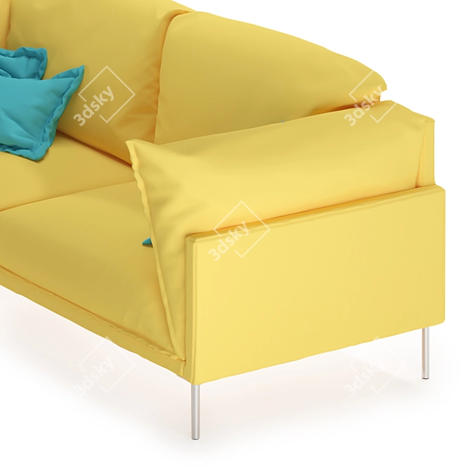 Butterfly Sofa: Danish-Japanese Comfort 3D model image 3