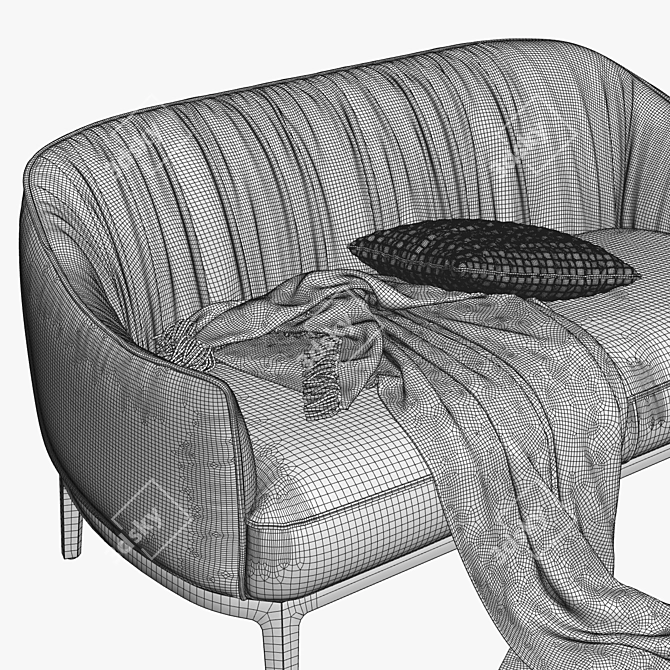 Elegant Blossom: Contemporary Italian Perfection 3D model image 5